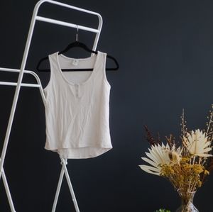 Blush Waffle-Knit Tank Top